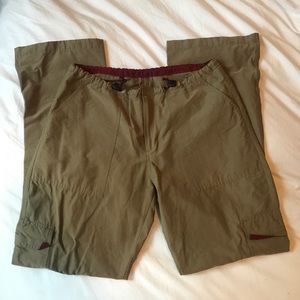 Vintage Abercrombie tan green cargo pants